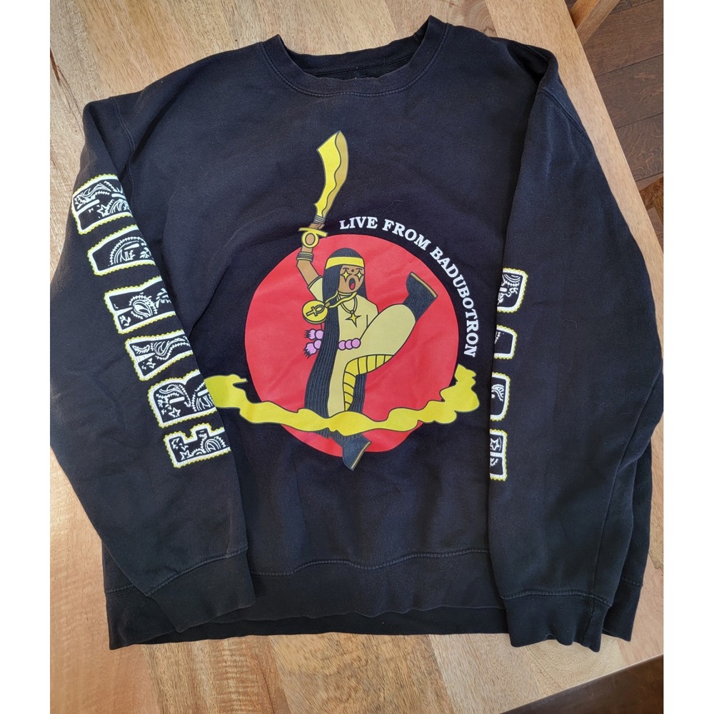 Erykah Badu Crew Neck XXL Black Live From Badubotron Tour 2021 Concert Graphic